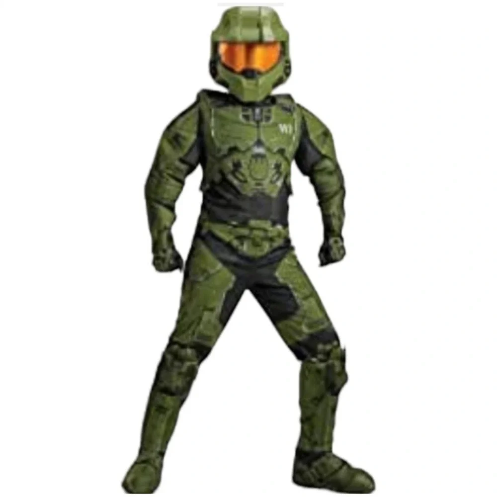 HALO DISGUISE SMALL 4-6 MASTER CHEIF DELUXE CHILD COSTUME PARTY